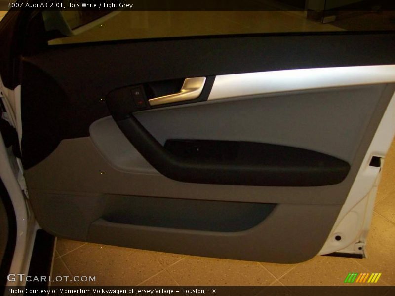 Ibis White / Light Grey 2007 Audi A3 2.0T