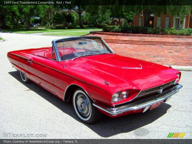 Red / Red 1966 Ford Thunderbird Convertible