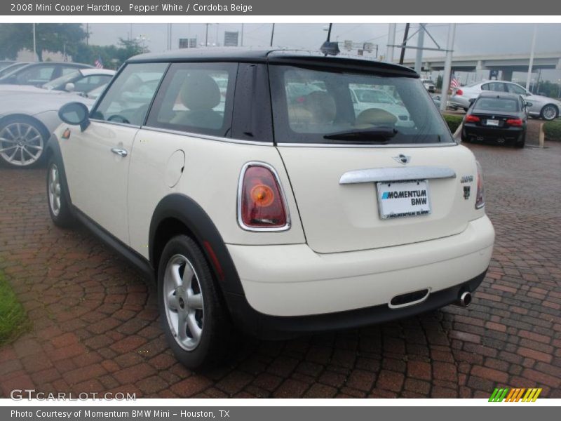 Pepper White / Cordoba Beige 2008 Mini Cooper Hardtop