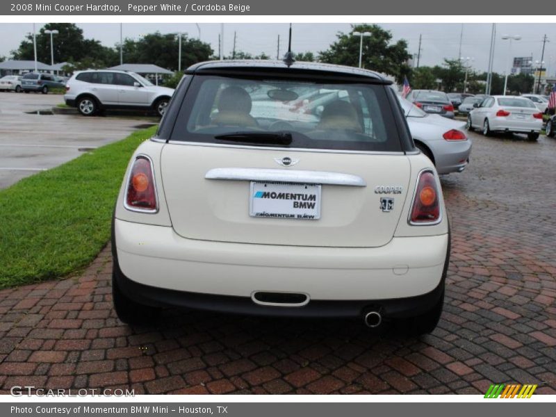 Pepper White / Cordoba Beige 2008 Mini Cooper Hardtop