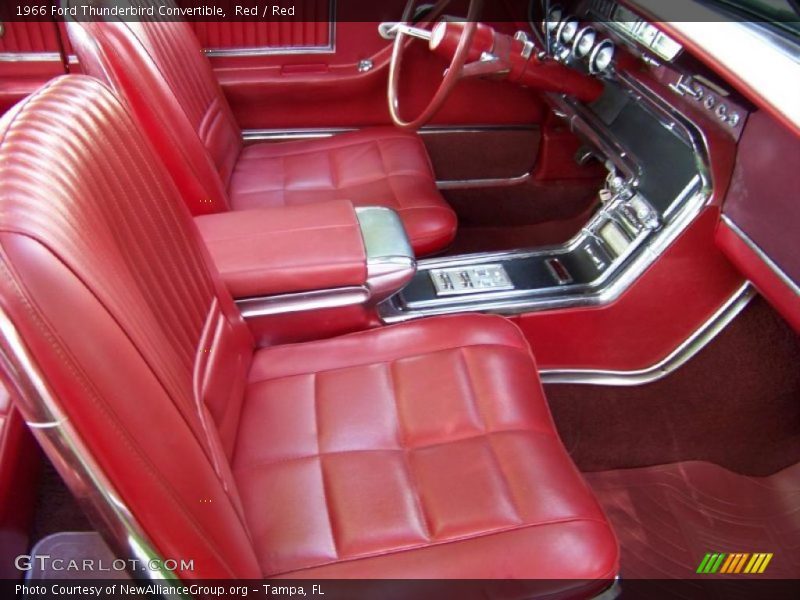 Red / Red 1966 Ford Thunderbird Convertible