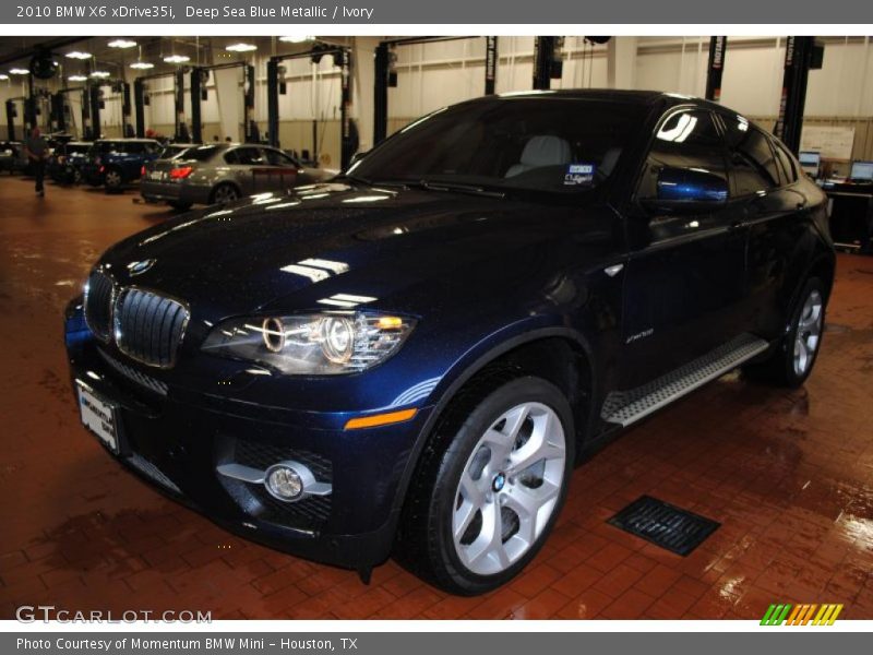 Deep Sea Blue Metallic / Ivory 2010 BMW X6 xDrive35i