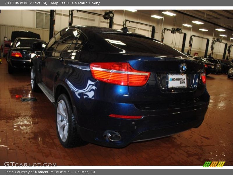 Deep Sea Blue Metallic / Ivory 2010 BMW X6 xDrive35i