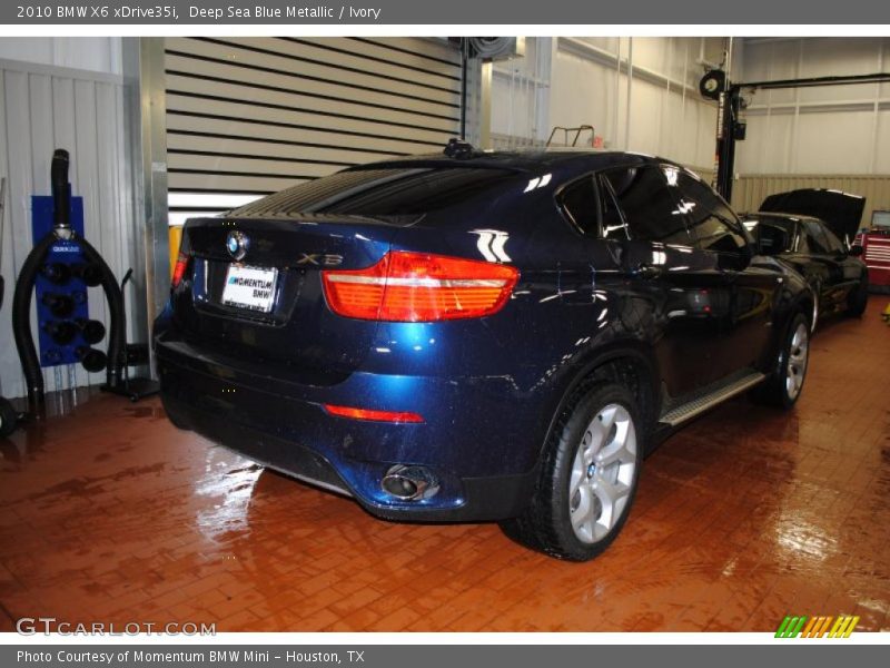 Deep Sea Blue Metallic / Ivory 2010 BMW X6 xDrive35i