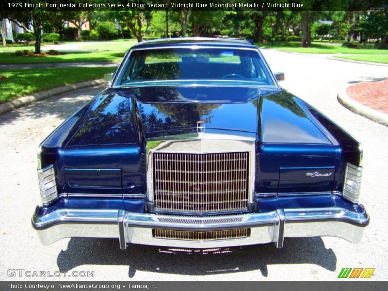 Midnight Blue Moondust Metallic / Midnight Blue 1979 Lincoln Continental Collectors Series 4 Door Sedan