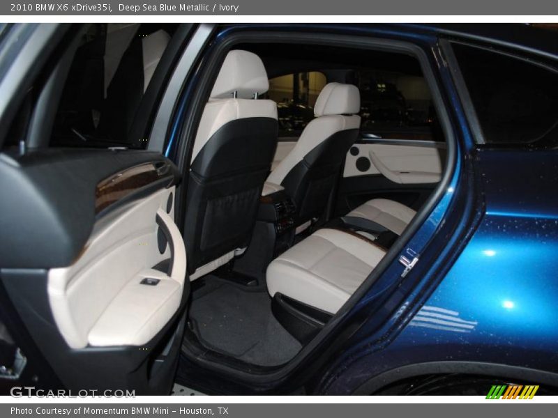 Deep Sea Blue Metallic / Ivory 2010 BMW X6 xDrive35i
