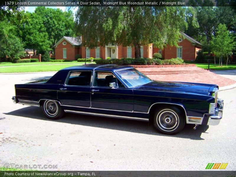 Midnight Blue Moondust Metallic / Midnight Blue 1979 Lincoln Continental Collectors Series 4 Door Sedan