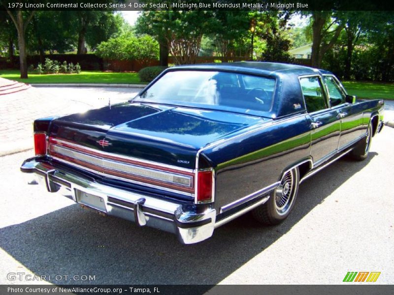 Midnight Blue Moondust Metallic / Midnight Blue 1979 Lincoln Continental Collectors Series 4 Door Sedan