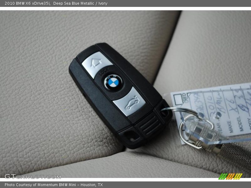 Deep Sea Blue Metallic / Ivory 2010 BMW X6 xDrive35i