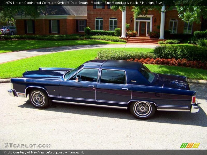 Midnight Blue Moondust Metallic / Midnight Blue 1979 Lincoln Continental Collectors Series 4 Door Sedan