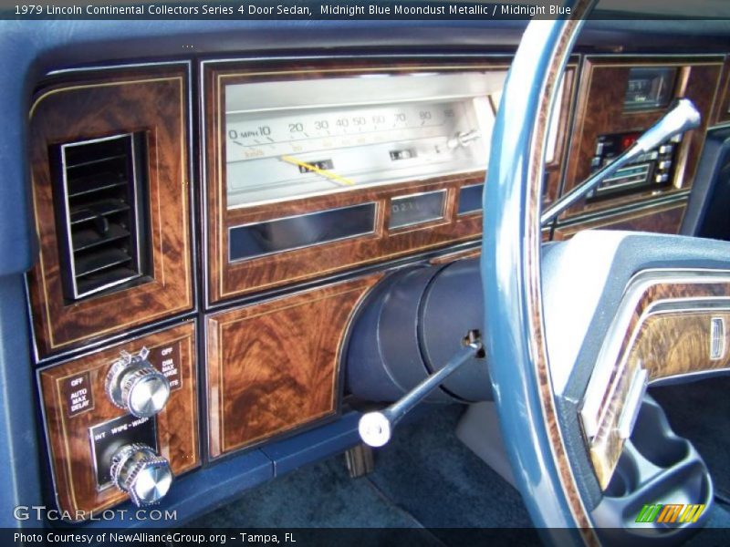 Midnight Blue Moondust Metallic / Midnight Blue 1979 Lincoln Continental Collectors Series 4 Door Sedan