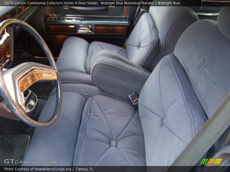 Midnight Blue Moondust Metallic / Midnight Blue 1979 Lincoln Continental Collectors Series 4 Door Sedan