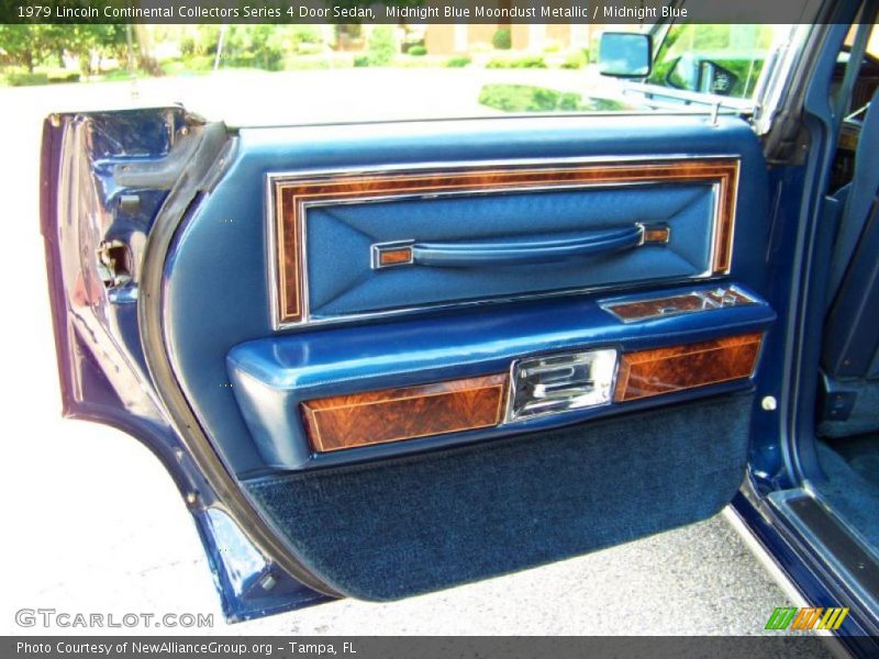 Midnight Blue Moondust Metallic / Midnight Blue 1979 Lincoln Continental Collectors Series 4 Door Sedan