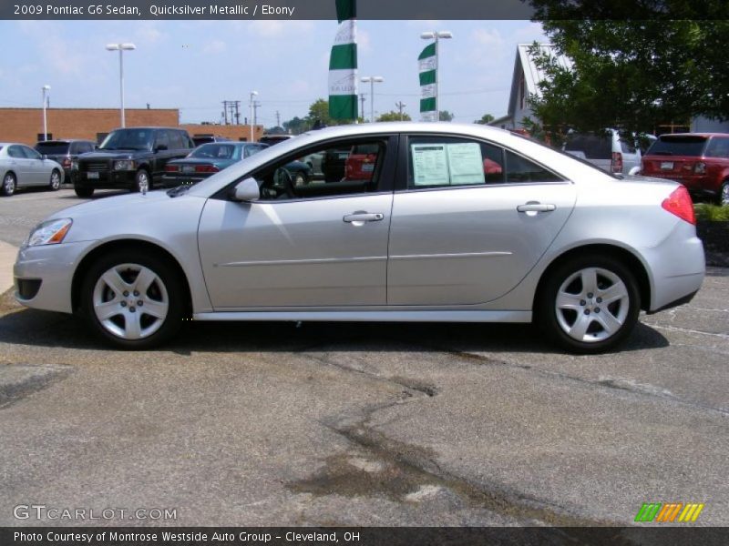 Quicksilver Metallic / Ebony 2009 Pontiac G6 Sedan