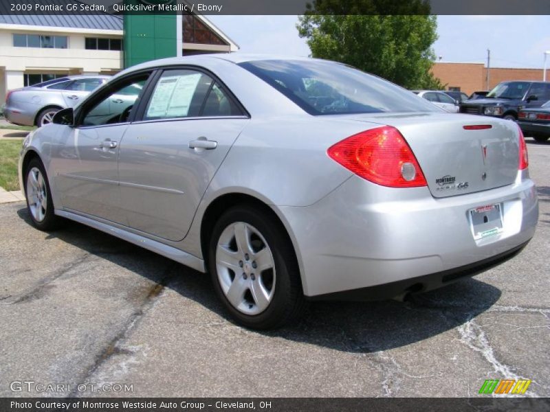 Quicksilver Metallic / Ebony 2009 Pontiac G6 Sedan