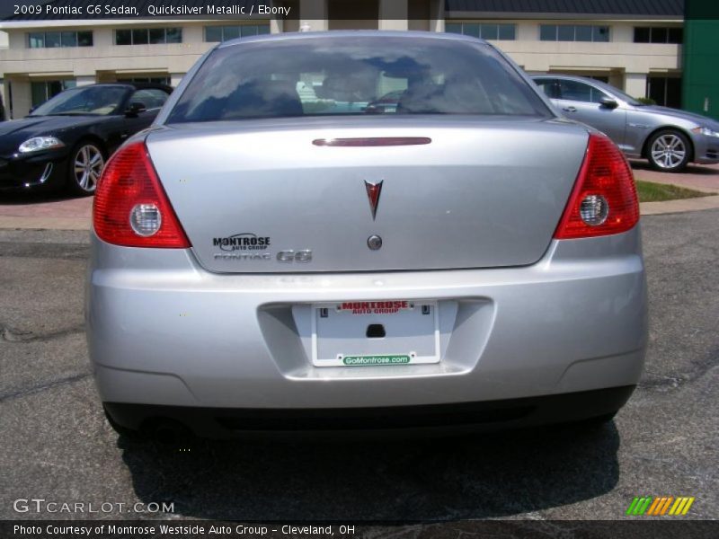 Quicksilver Metallic / Ebony 2009 Pontiac G6 Sedan