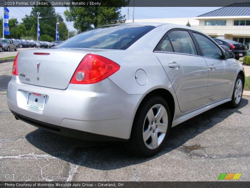 Quicksilver Metallic / Ebony 2009 Pontiac G6 Sedan