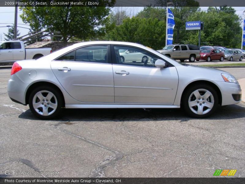 Quicksilver Metallic / Ebony 2009 Pontiac G6 Sedan