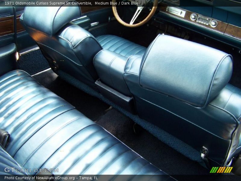 Medium Blue / Dark Blue 1971 Oldsmobile Cutlass Supreme SX Convertible