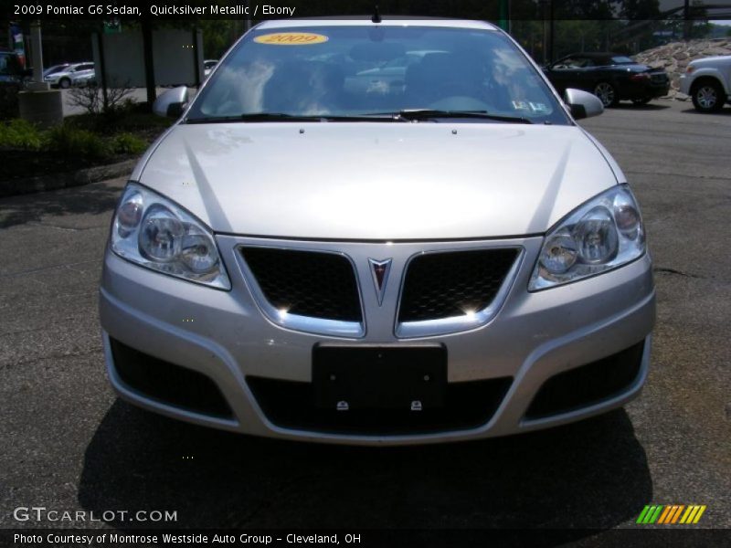 Quicksilver Metallic / Ebony 2009 Pontiac G6 Sedan