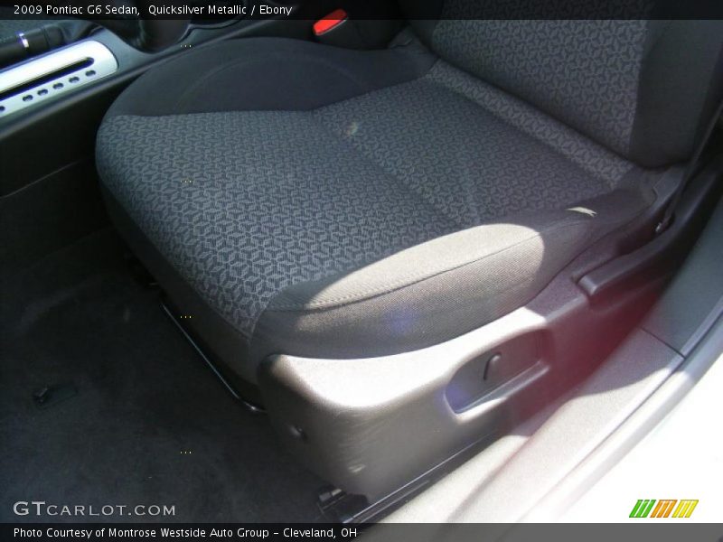 Quicksilver Metallic / Ebony 2009 Pontiac G6 Sedan