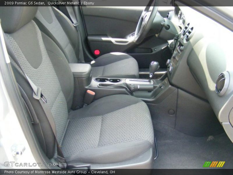 Quicksilver Metallic / Ebony 2009 Pontiac G6 Sedan