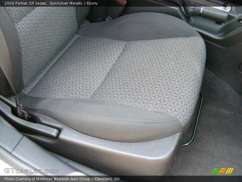 Quicksilver Metallic / Ebony 2009 Pontiac G6 Sedan