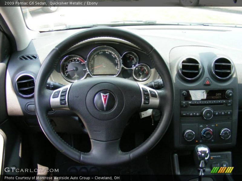 Quicksilver Metallic / Ebony 2009 Pontiac G6 Sedan