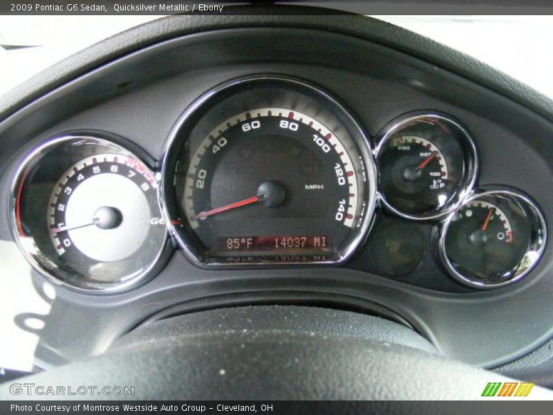 Quicksilver Metallic / Ebony 2009 Pontiac G6 Sedan