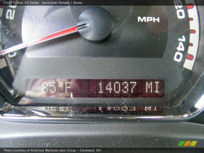 Quicksilver Metallic / Ebony 2009 Pontiac G6 Sedan
