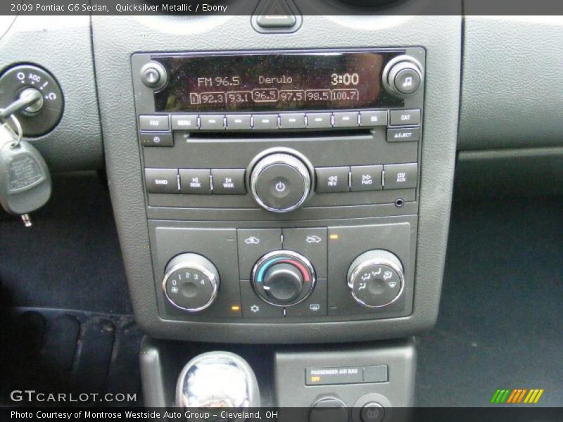 Quicksilver Metallic / Ebony 2009 Pontiac G6 Sedan