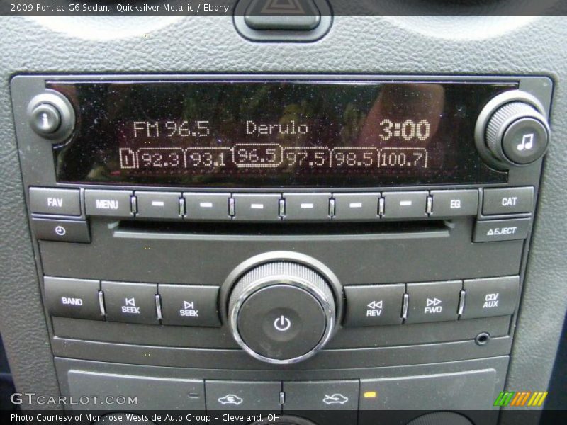 Quicksilver Metallic / Ebony 2009 Pontiac G6 Sedan