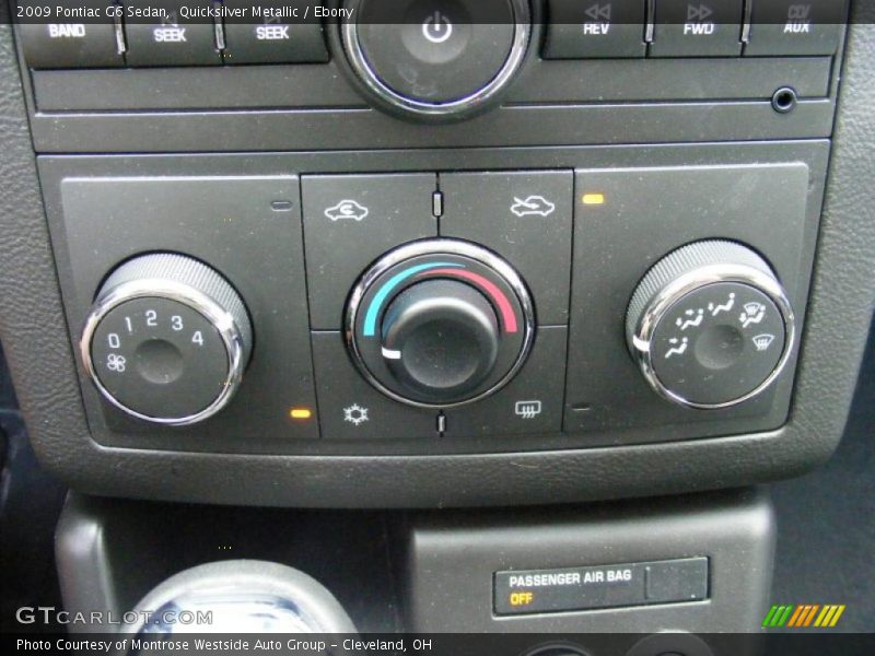 Quicksilver Metallic / Ebony 2009 Pontiac G6 Sedan
