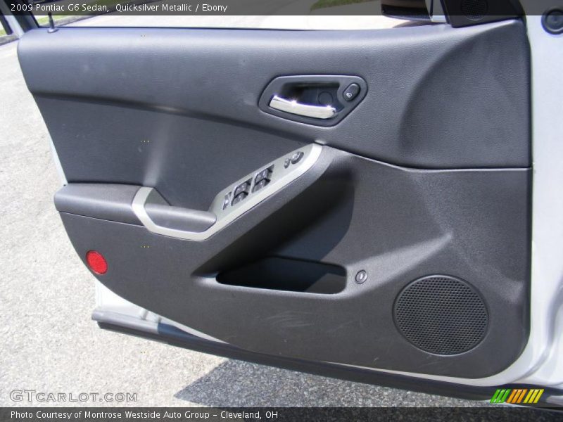 Quicksilver Metallic / Ebony 2009 Pontiac G6 Sedan