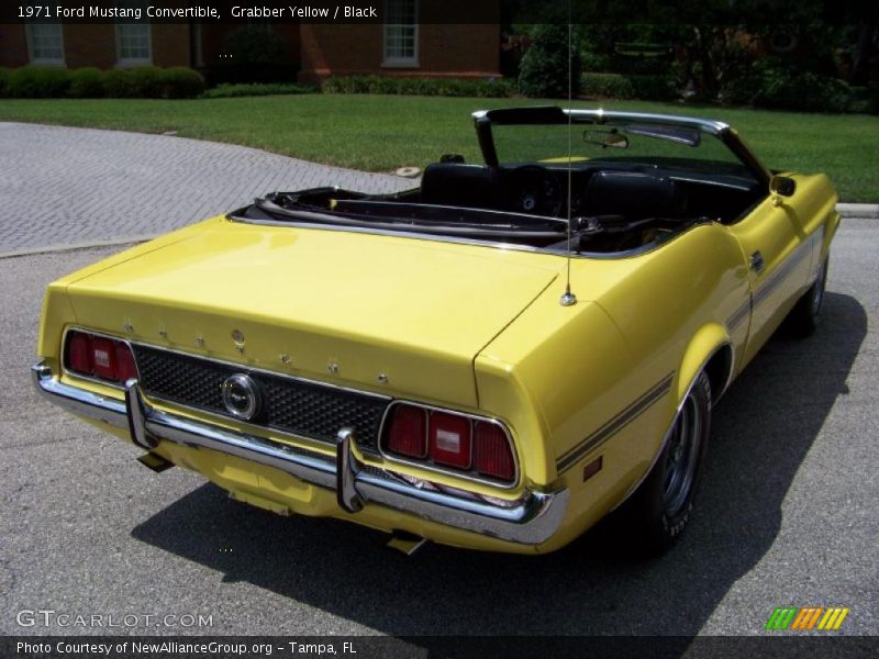 Grabber Yellow / Black 1971 Ford Mustang Convertible