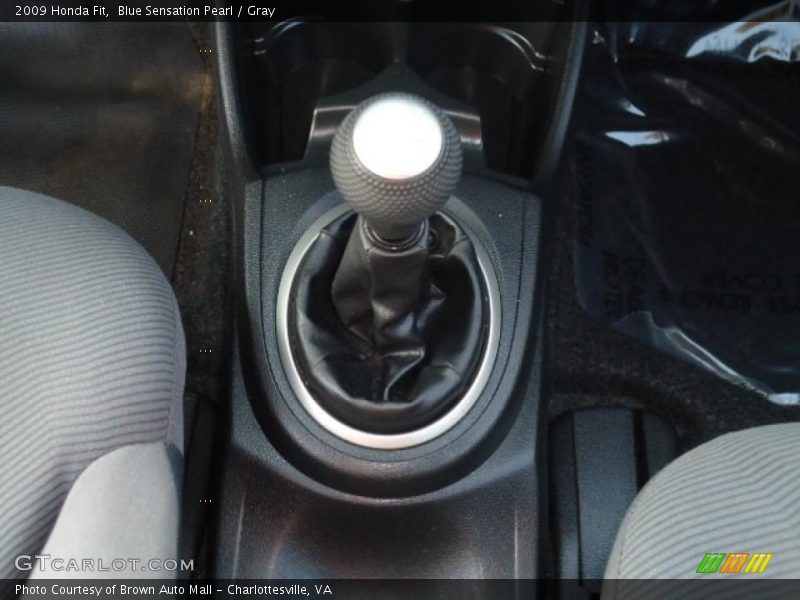 Blue Sensation Pearl / Gray 2009 Honda Fit