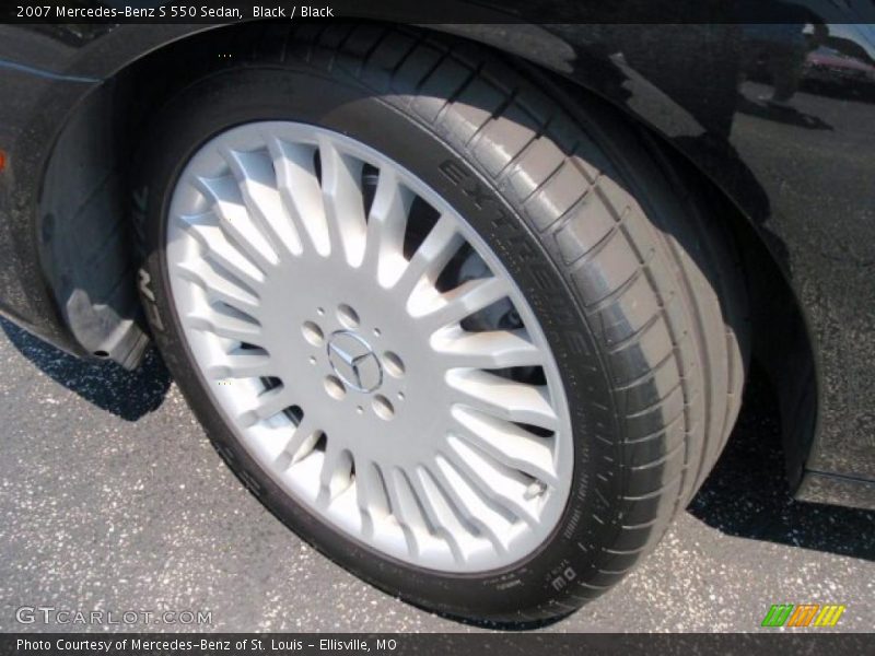 Black / Black 2007 Mercedes-Benz S 550 Sedan