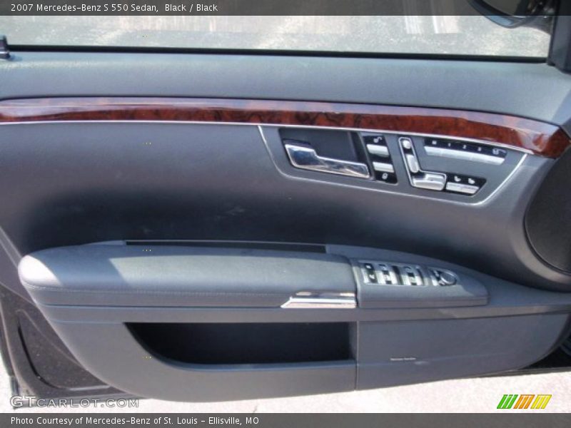 Black / Black 2007 Mercedes-Benz S 550 Sedan