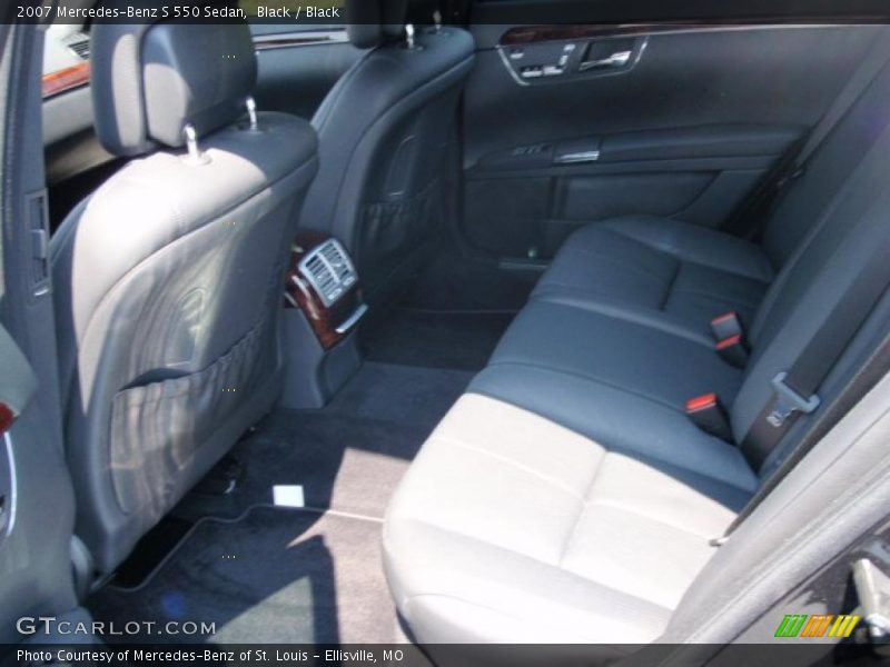 Black / Black 2007 Mercedes-Benz S 550 Sedan