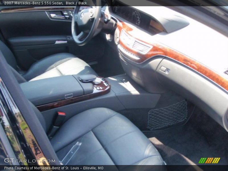Black / Black 2007 Mercedes-Benz S 550 Sedan