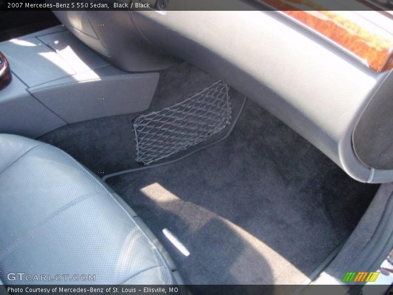 Black / Black 2007 Mercedes-Benz S 550 Sedan