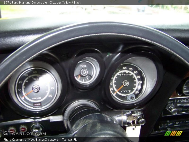 Grabber Yellow / Black 1971 Ford Mustang Convertible
