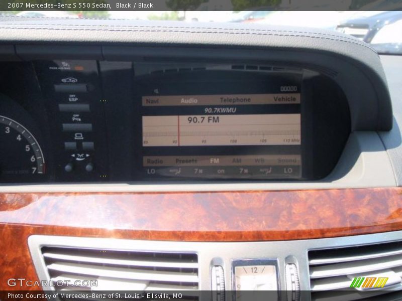 Black / Black 2007 Mercedes-Benz S 550 Sedan