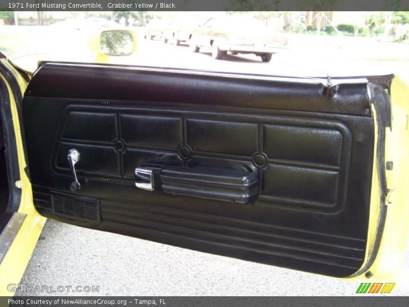 Grabber Yellow / Black 1971 Ford Mustang Convertible