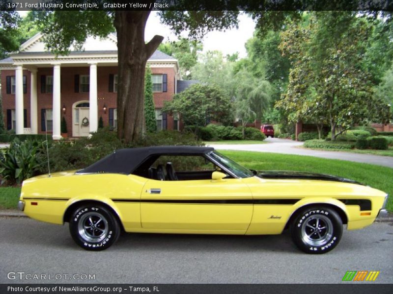 Grabber Yellow / Black 1971 Ford Mustang Convertible