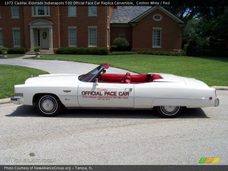  1973 Eldorado Indianapolis 500 Official Pace Car Replica Convertible Cotillion White