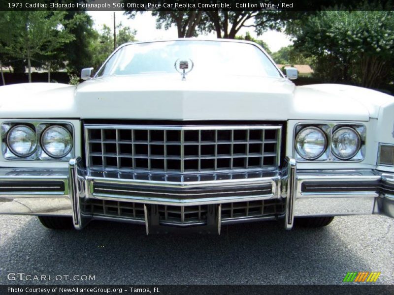 Cotillion White / Red 1973 Cadillac Eldorado Indianapolis 500 Official Pace Car Replica Convertible