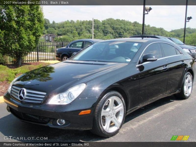 Black / Black 2007 Mercedes-Benz CLS 550