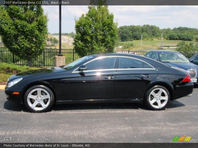 Black / Black 2007 Mercedes-Benz CLS 550