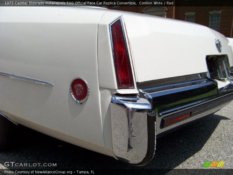 Cotillion White / Red 1973 Cadillac Eldorado Indianapolis 500 Official Pace Car Replica Convertible